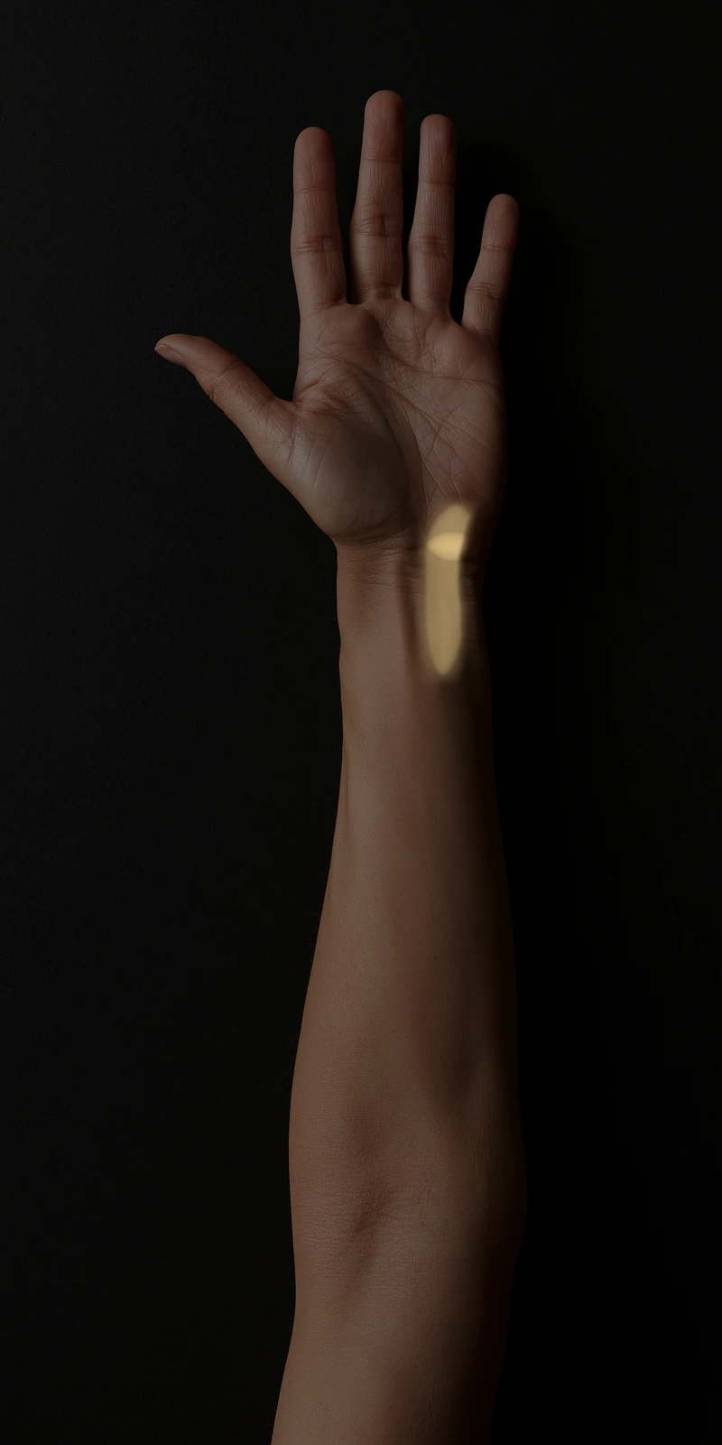 Referral pattern of the flexor carpi ulnaris on a palmar close-up