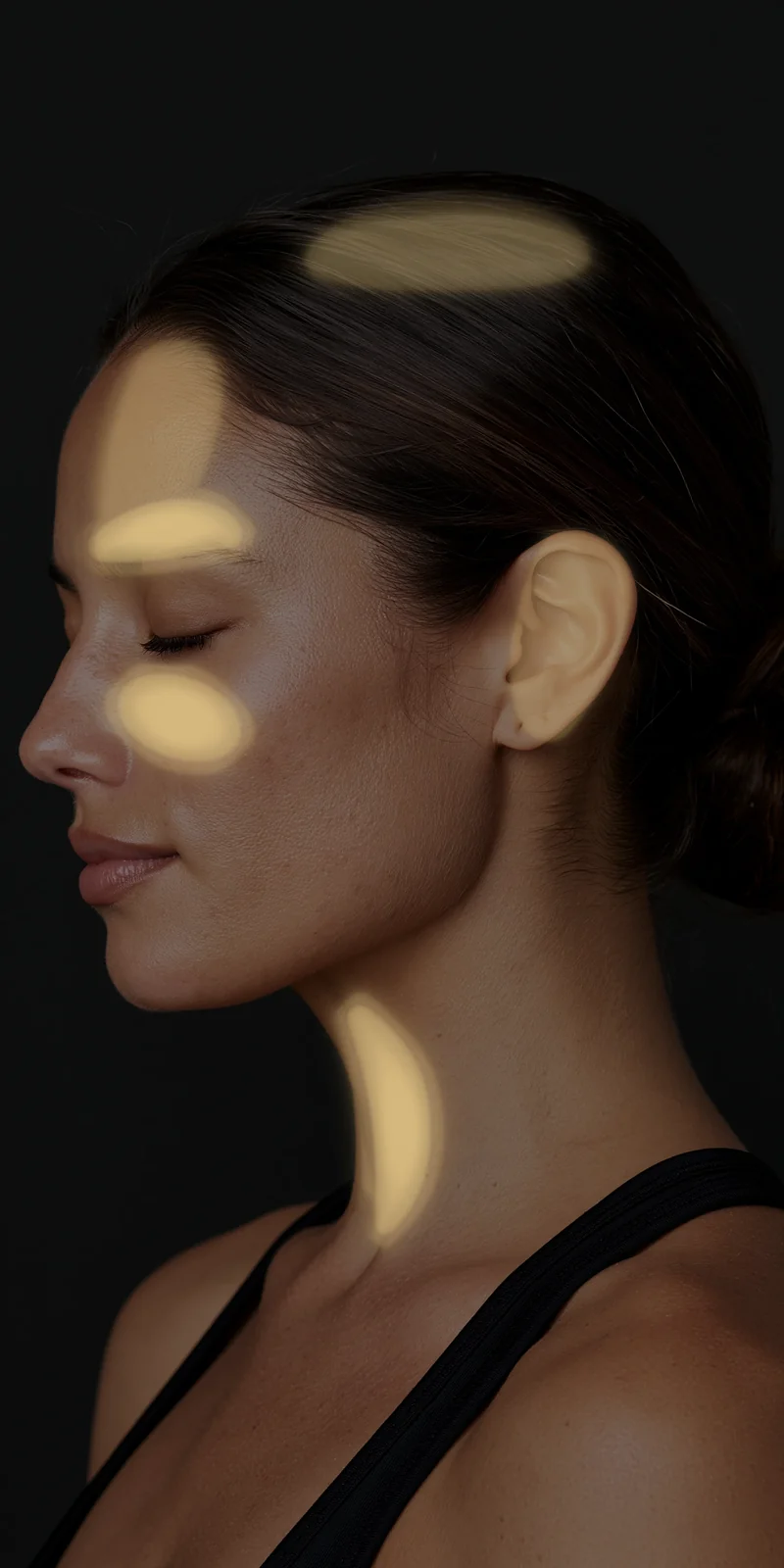 Sternocleidomastoid referral pattern, close-up