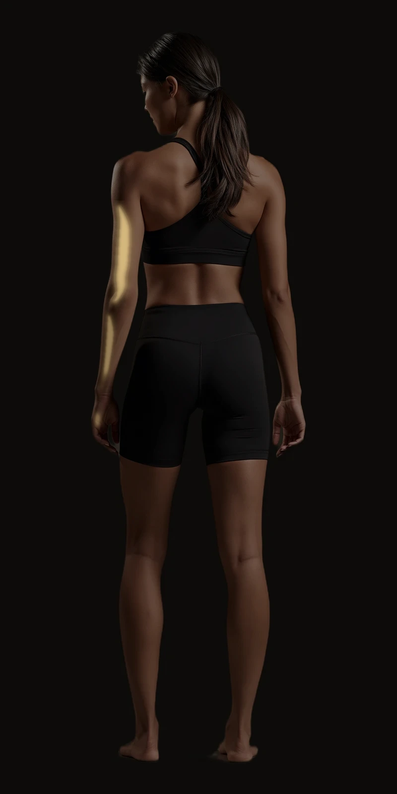 Referral pattern of the triceps highlighted on a posterior figure
