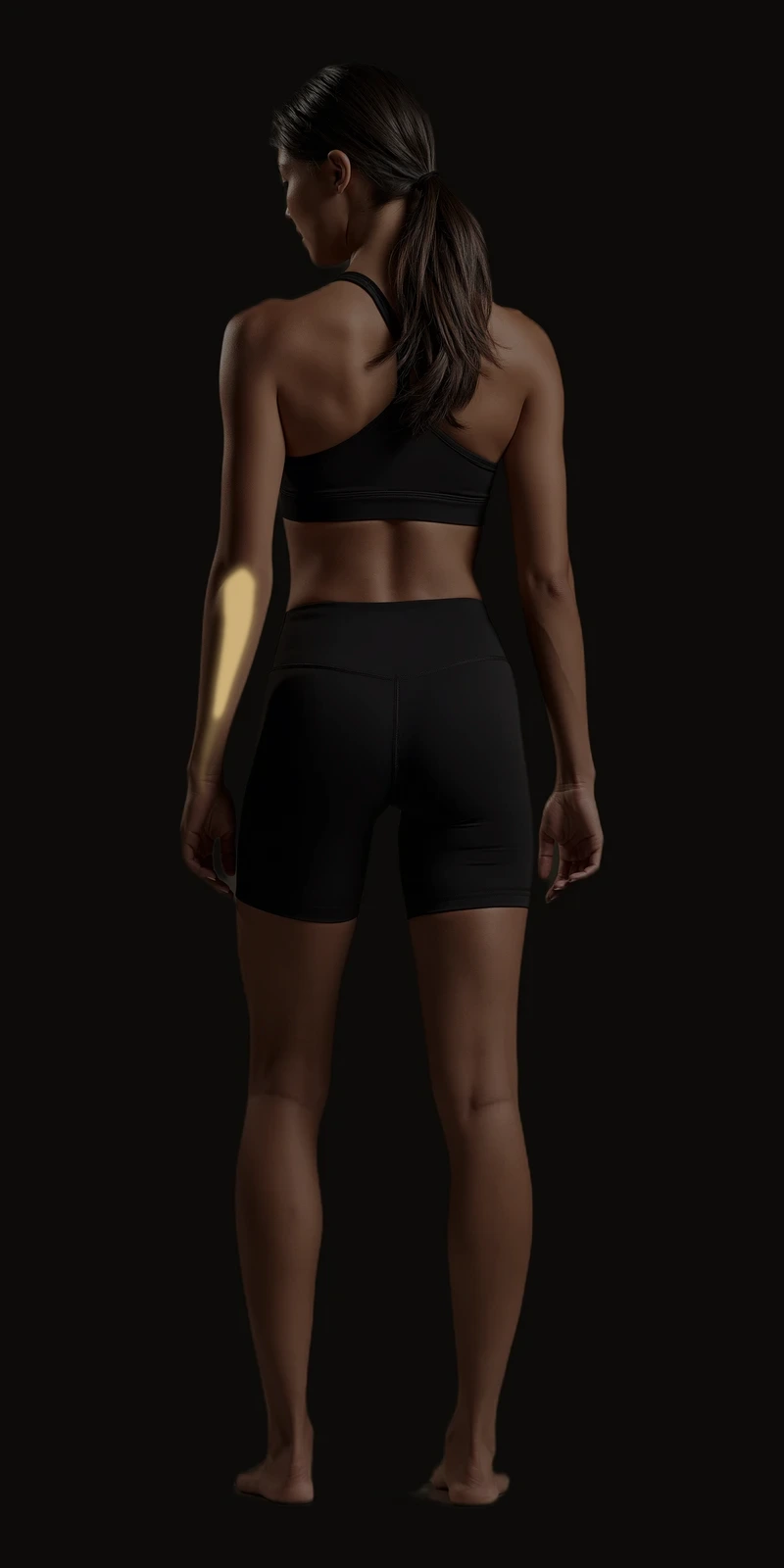 Referral pattern of the triceps highlighted on a posterior figure
